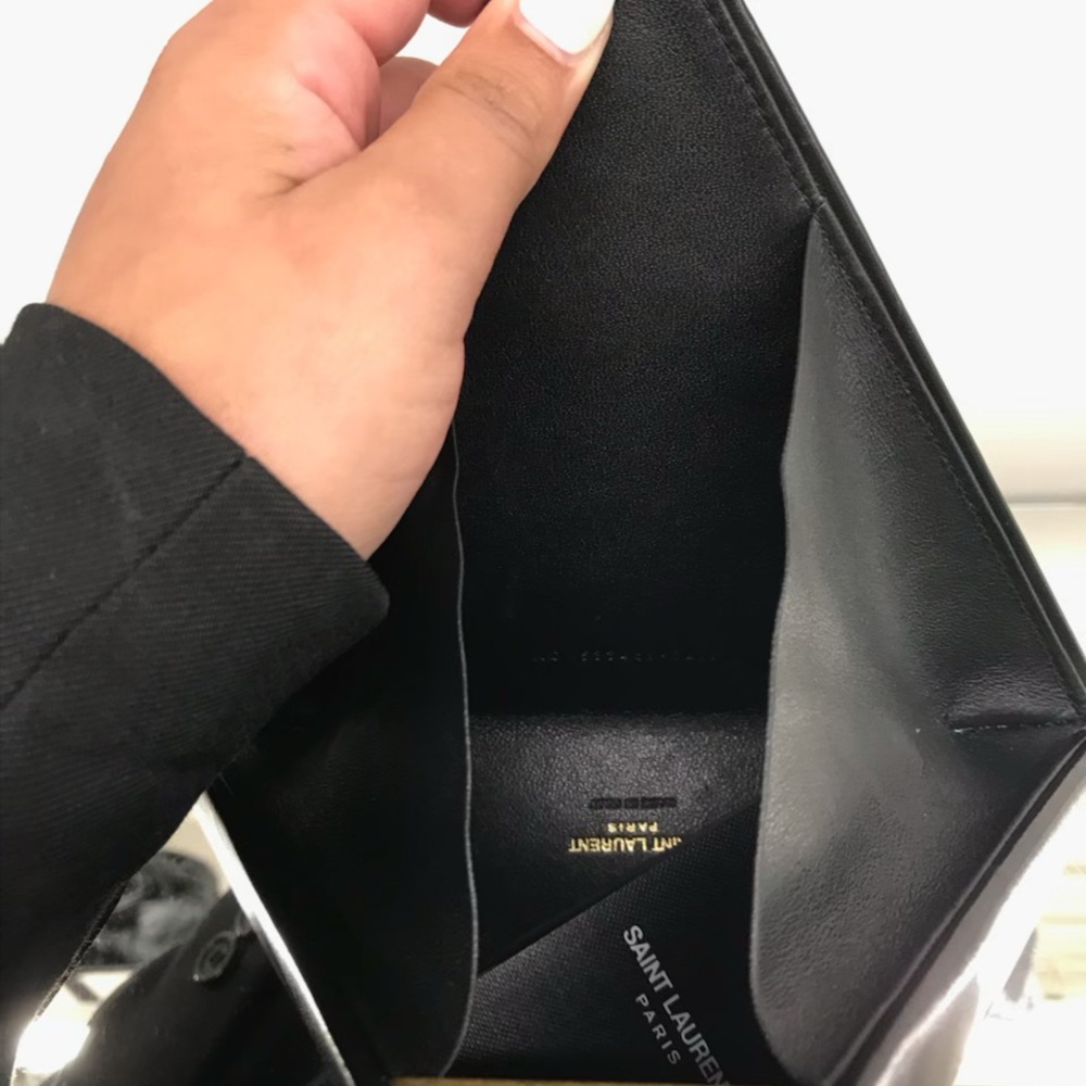 SAINT LAURENT Black Pyramid Box Bag clutch NEW!!! - Picture 6 of 8